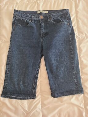 BlueNotes Dark Wash Denim Bermuda Shorts